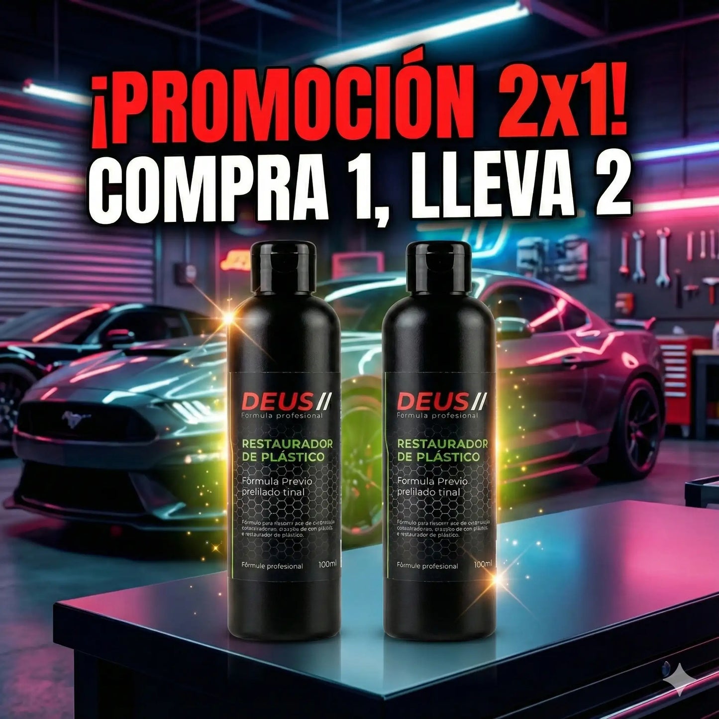 OFERTA 2x1, Restaurador de partes negras, devuélvele la vida a tu vehículo