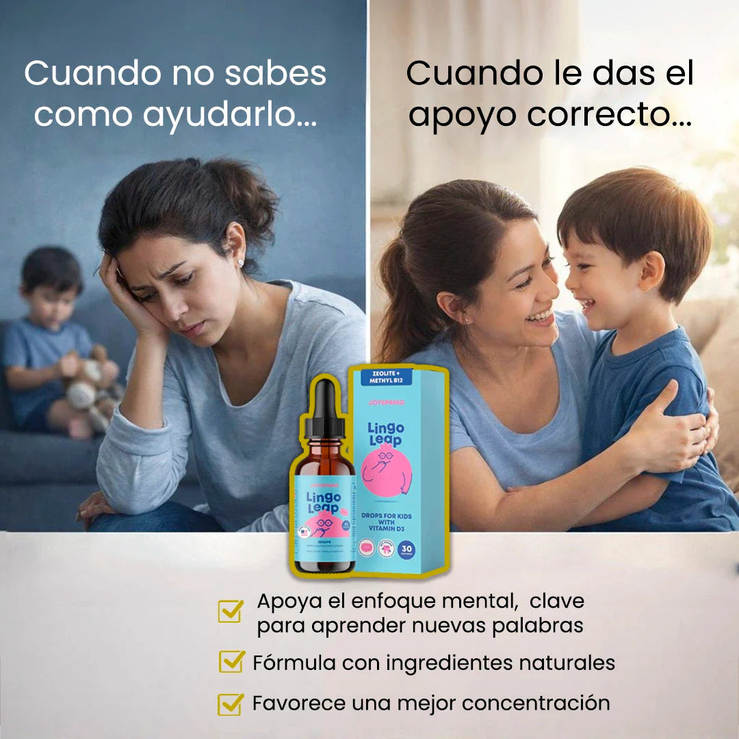 LINGO LEAP – Suplemento natural para apoyar el lenguaje y la concentración en niños