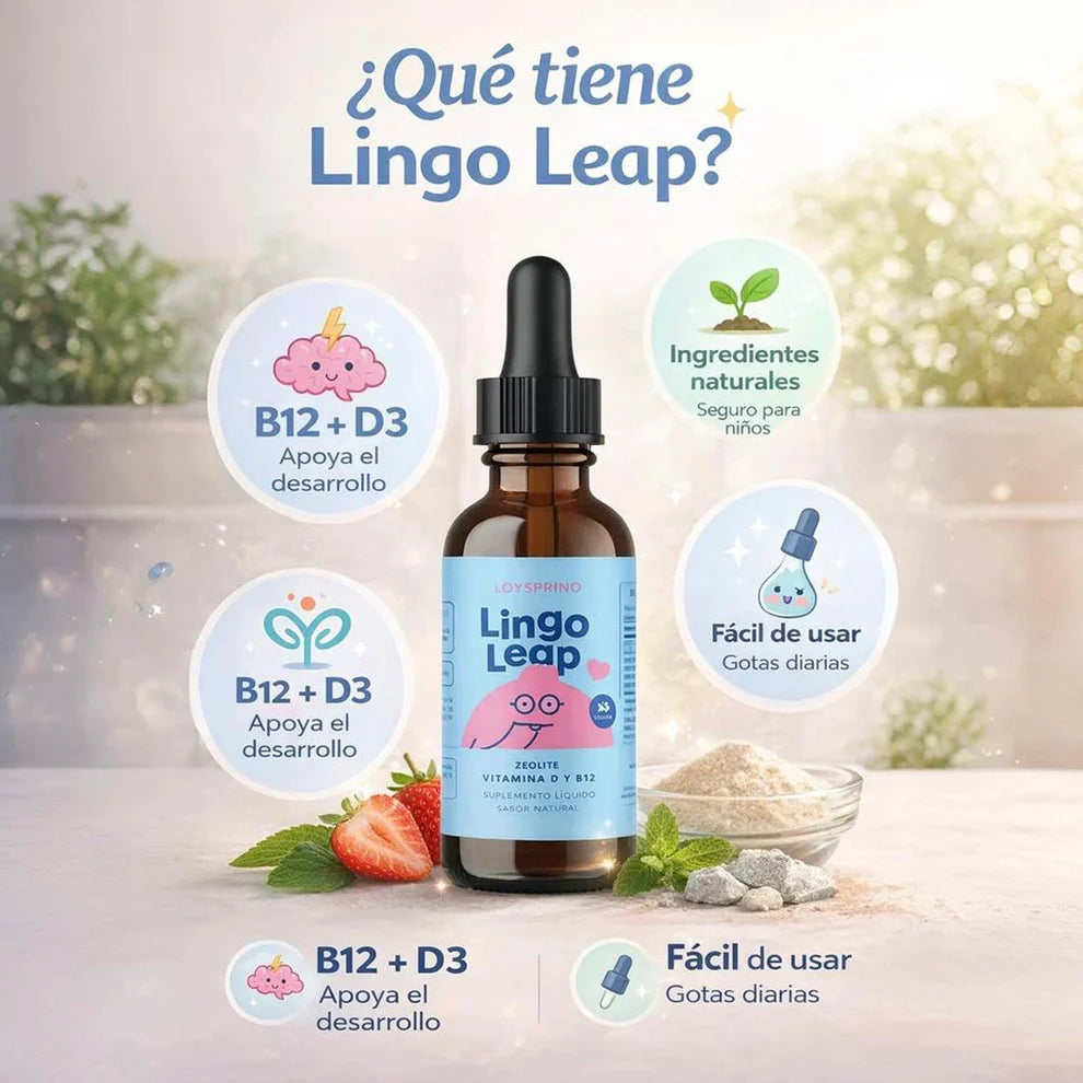 LINGO LEAP – Suplemento natural para apoyar el lenguaje y la concentración en niños