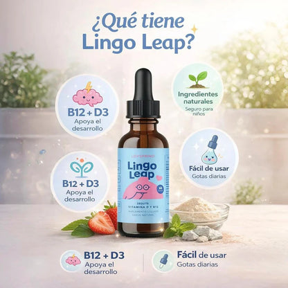 LINGO LEAP – Suplemento natural para apoyar el lenguaje y la concentración en niños