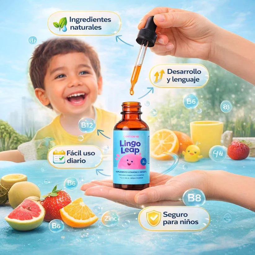 LINGO LEAP – Suplemento natural para apoyar el lenguaje y la concentración en niños