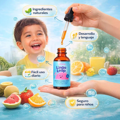 LINGO LEAP – Suplemento natural para apoyar el lenguaje y la concentración en niños