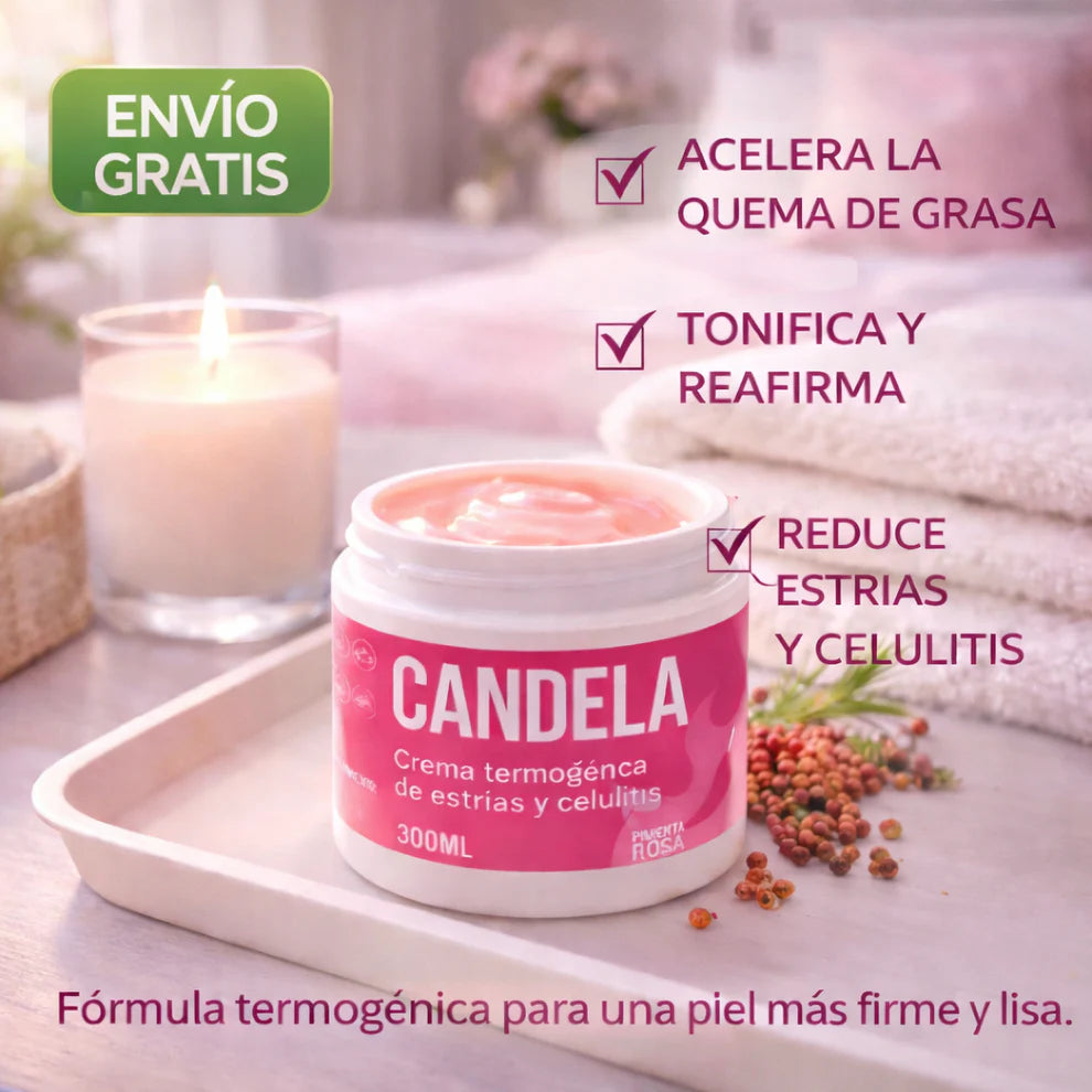 CANDELA™ Crema 300 ML - Piel firme Sin estrías y celulitis 🔥🔥