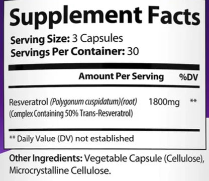 Complejo de Resveratrol 1800mg