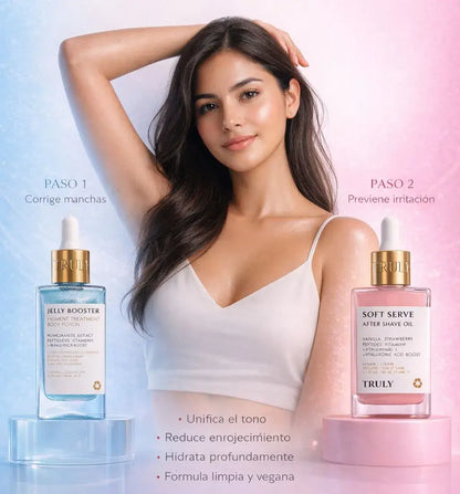 El Dúo Piel de Porcelana TRULY: Suaviza tu Piel y Ayuda a Desvanecer Visualmente las Molestas Marquitas