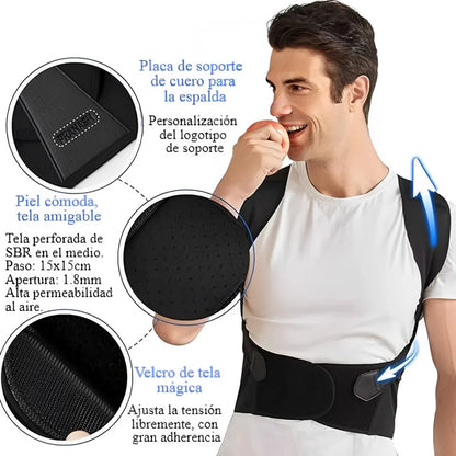 CORRECTOR DE POSTURA ANTI-JOROBA Y FAJA LUMBAR