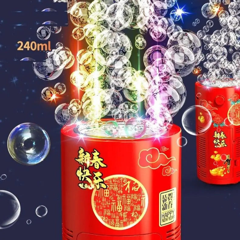 Máquina de burbujas automática, vive la navidad de una maneja diferente