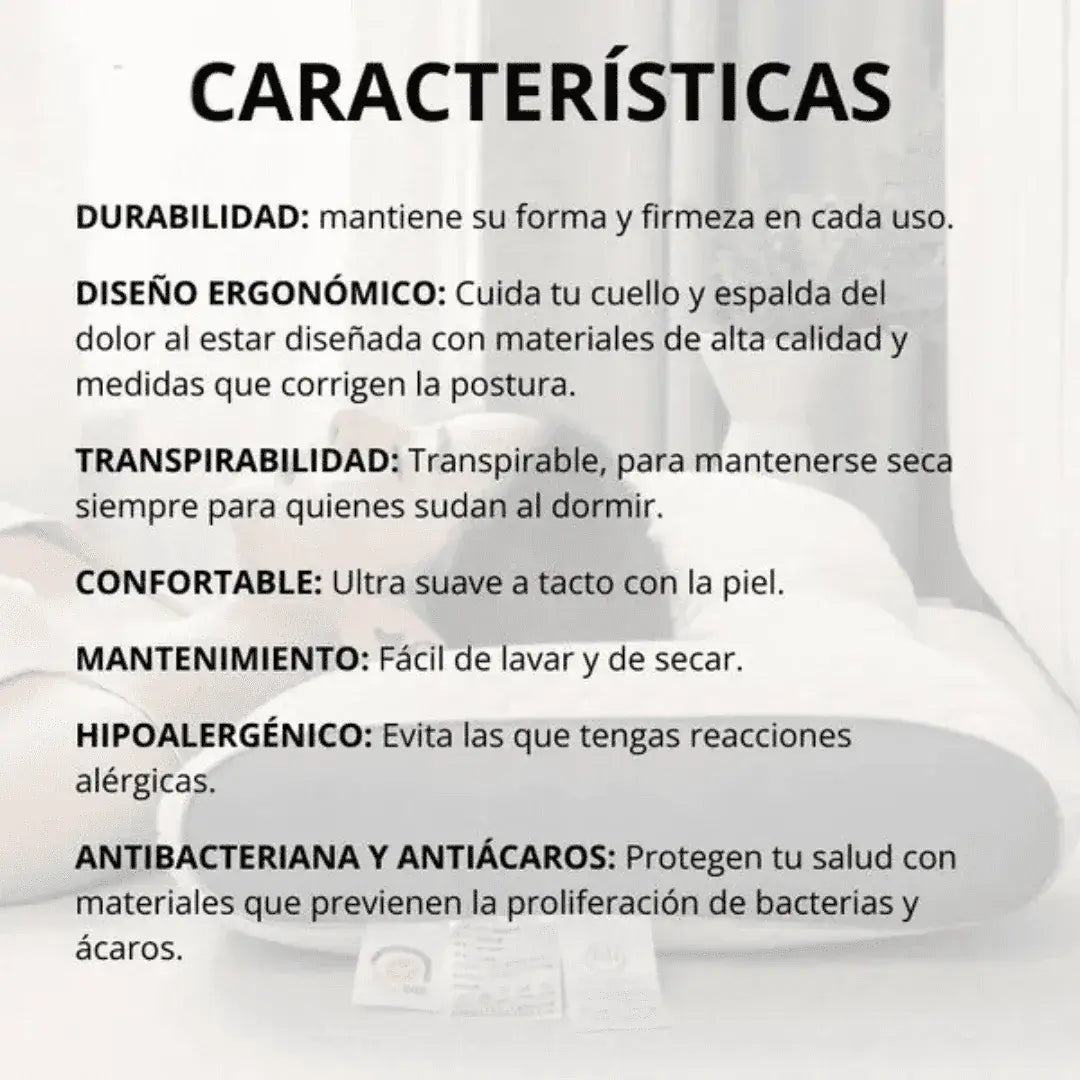 DELUXE ERGONOMIC PLUS Almohada Ortopedica 3d Con Alineación Cervical Perfecta