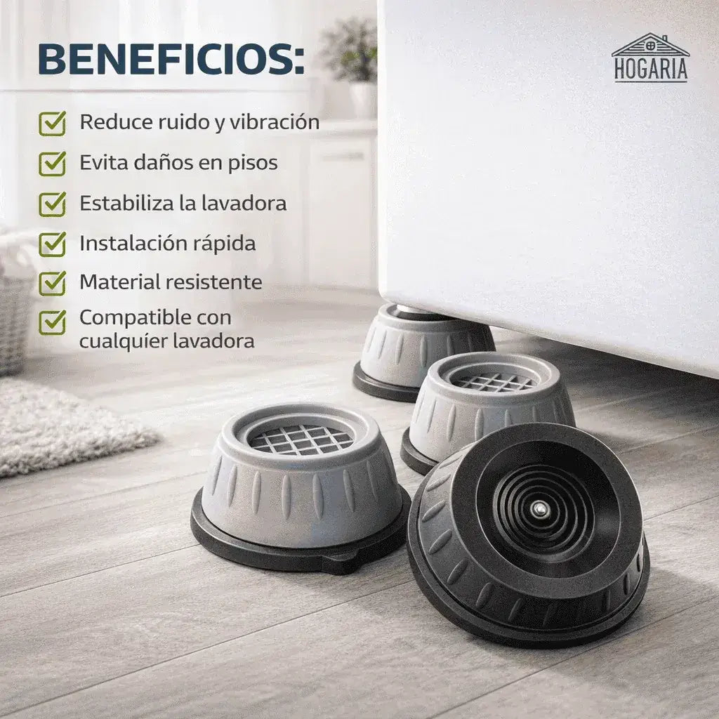 Almohadillas Antivibración para Lavadora Set x4