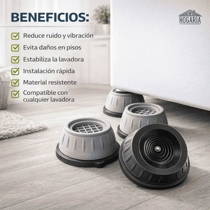 Almohadillas Antivibración para Lavadora Set x4