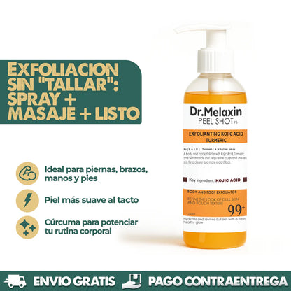 EXFOLIANTE MELAXIN PARA ACLARAR PARTES OSCURAS - FORMULA CURCUMA
