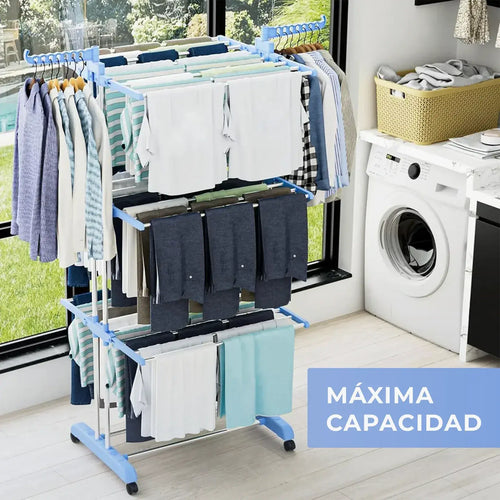 Tendedero para ropa 3 niveles plegable™