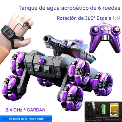 El regalo más épico del 2025: ¡ Carro Tanque Lanza bolas de Hidrogel con control remoto + manilla de control!