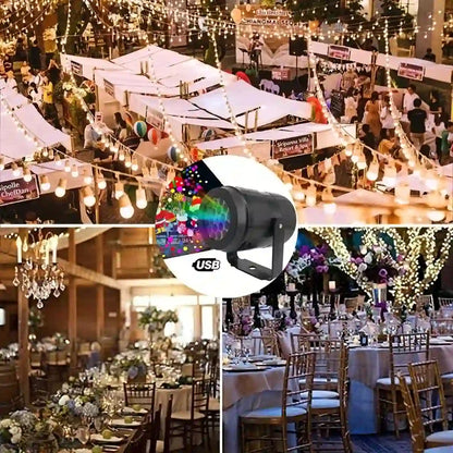 Proyector Navideño LED Ultra Brillante 16 figuras – Decora tu hogar en segundos