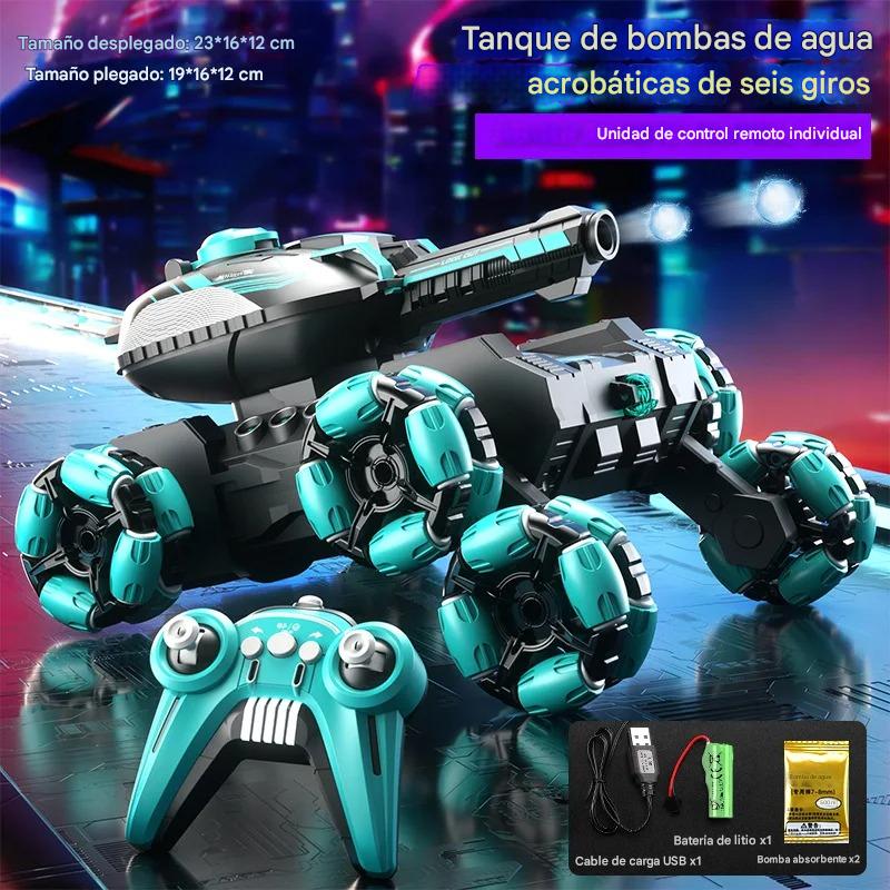 El regalo más épico del 2025: ¡ Carro Tanque Lanza bolas de Hidrogel con control remoto + manilla de control!