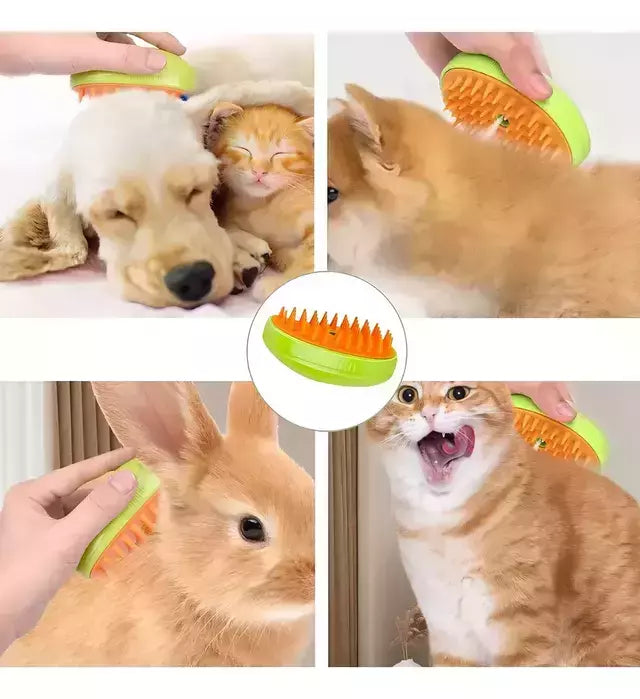 Cepillo 3 EN 1 PetGroomer™ Pro: Baño a Vapor para Gatos y Perros