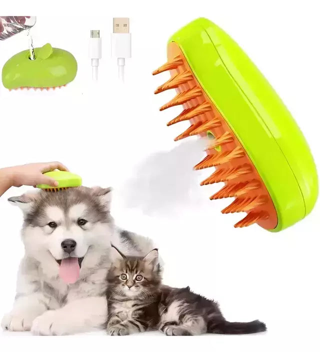 Cepillo 3 EN 1 PetGroomer™ Pro: Baño a Vapor para Gatos y Perros