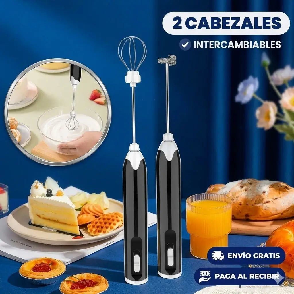 Batidor Espumador Pro-Mix™: Disfruta de un Café de Especialidad en Casa en Solo 15 Segundos.
