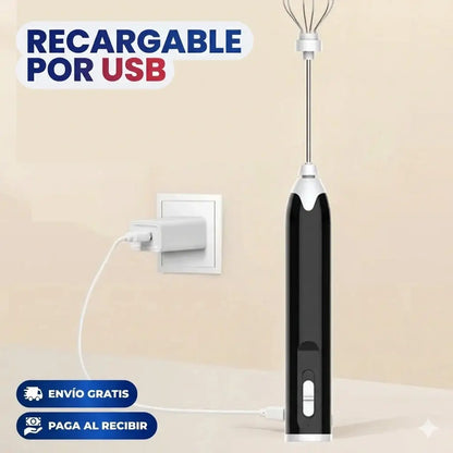 Batidor Espumador Pro-Mix™: Disfruta de un Café de Especialidad en Casa en Solo 15 Segundos.