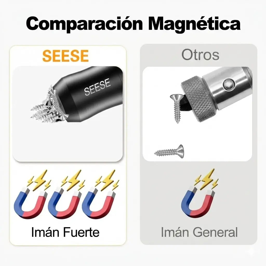 Anillo Magnético SEESE: Sujeta tus tornillos como un profesional y olvídate de las caídas (SET 2 ANILLOS)