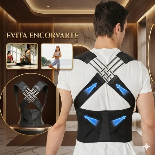 CORRECTOR DE POSTURA ANTI-JOROBA Y FAJA LUMBAR