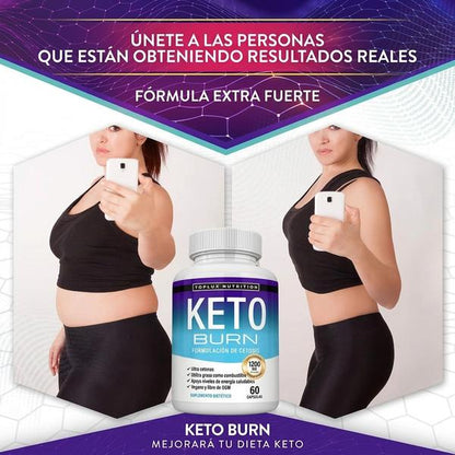 Keto Burn 1200mg — Apoya Tu Dieta Cetogénica y Favorece Cetosis (60 Cápsulas)