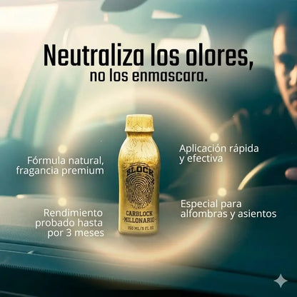 Carblock - Perfume prémium para automóvil | Elimina los Malos Olores de tu Carro de Raíz
