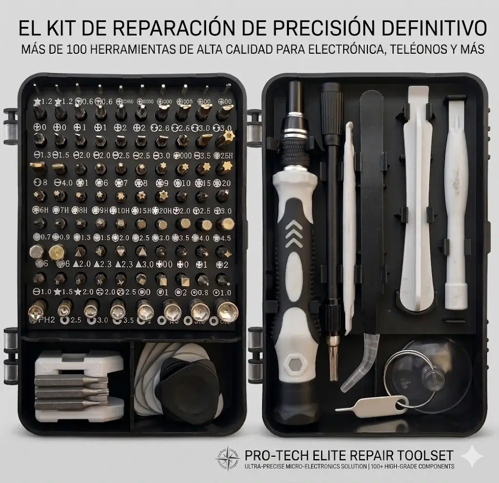 Destornillador de precisión 115 en 1 - Repara Cualquier Dispositivo