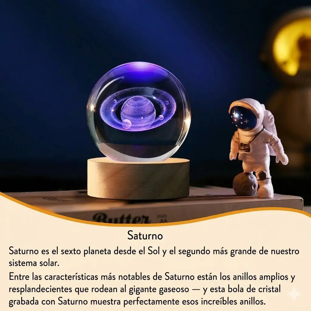 Lámpara Saturno 3D: Más que una Luz, la Promesa de un Vínculo Eterno que Iluminará sus Noches