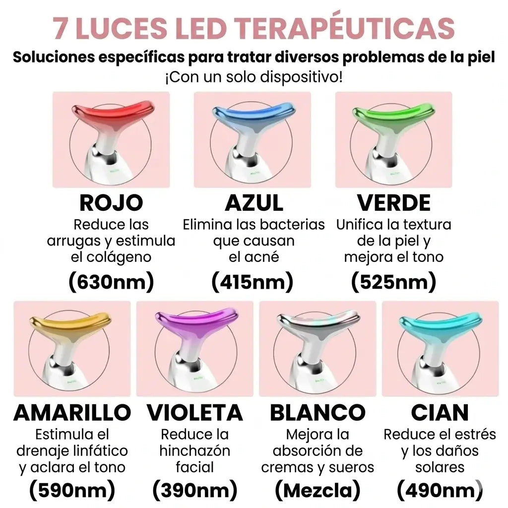 Dispositivo de esculpido facial LED 7 en 1 - NÜVA