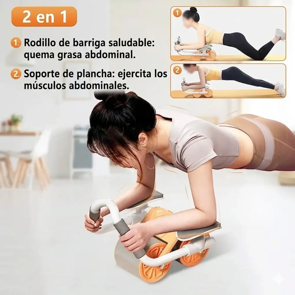 Rueda Abdominal Inteligente - Fortalece tu Core con Máxima Estabilidad y Cero Tensión en tu Espalda.