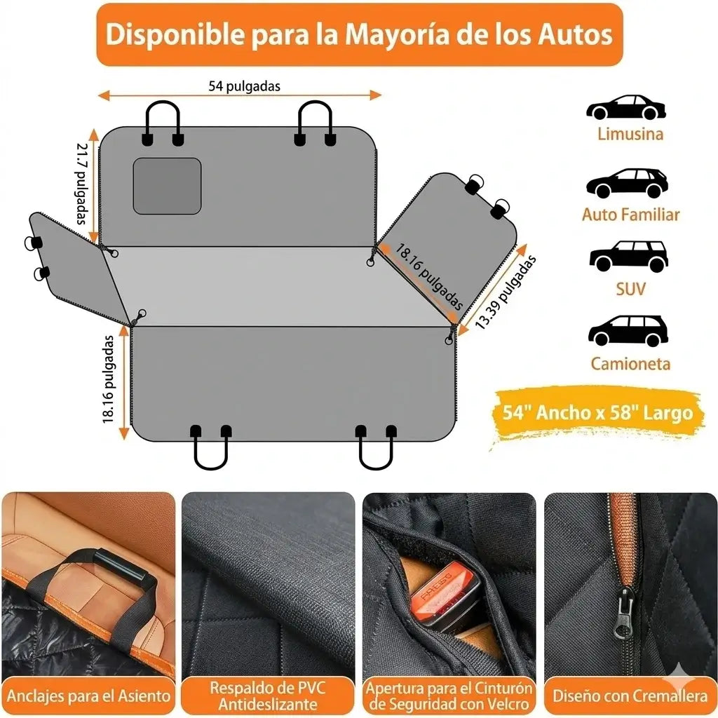 Protector de Asiento Premium: Viaja con tu mejor amigo sin arruinar tu carro