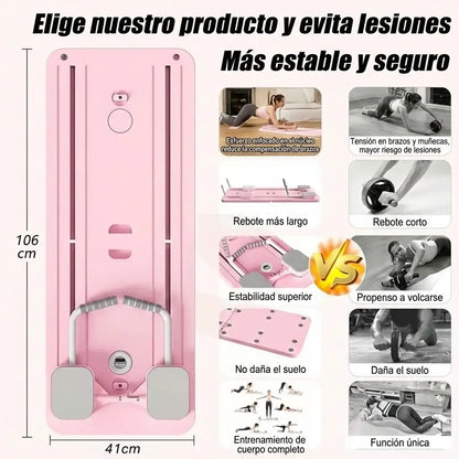 Tabla de Pilates Multifuncional-Entrena en casa sin excusas y vuelve a sentirte activa🔥