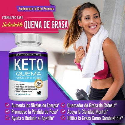 Keto Burn 1200mg — Apoya Tu Dieta Cetogénica y Favorece Cetosis (60 Cápsulas)