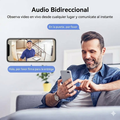 Timbre de cámara inalámbrica de video inteligente