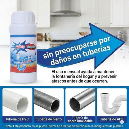 Polvo Piping : El poder que destapa tus caños sin esfuerzo