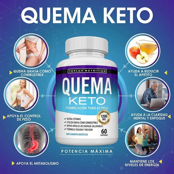 Keto Burn 1200mg — Apoya Tu Dieta Cetogénica y Favorece Cetosis (60 Cápsulas)