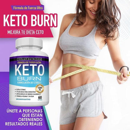 Keto Burn 1200mg — Apoya Tu Dieta Cetogénica y Favorece Cetosis (60 Cápsulas)