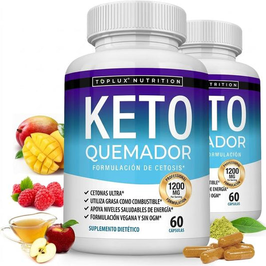 Keto Burn 1200mg — Apoya Tu Dieta Cetogénica y Favorece Cetosis (60 Cápsulas)