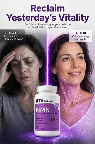 NMN Complex - Apoya Energía Celular y Vitalidad Juvenil 500mg (60 Cápsulas)